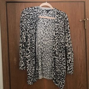 Cheetah print cardigan